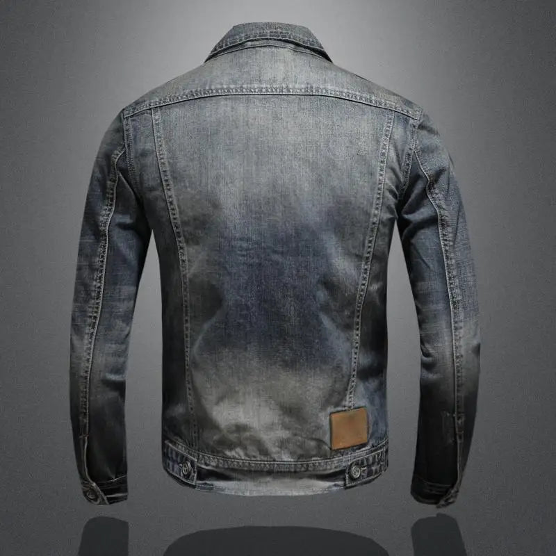 Dam Retro Denimjacka med Klassisk Stil 3
