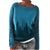 Dam Retro Pullover Klassisk Stil Material 0