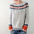Dam Retro Pullover Klassisk Stil Material 3