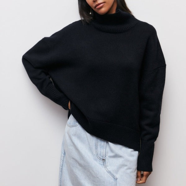 Dam Rollkragenpullover Casual Material 6