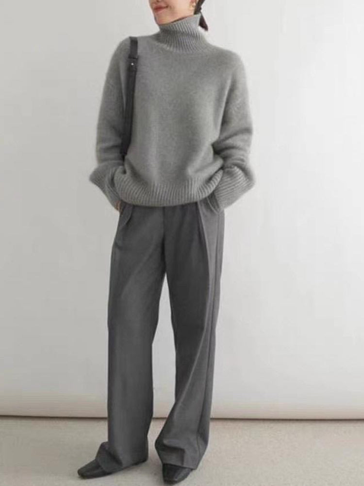 Dam Rollkragenpullover i Kaschmir 6