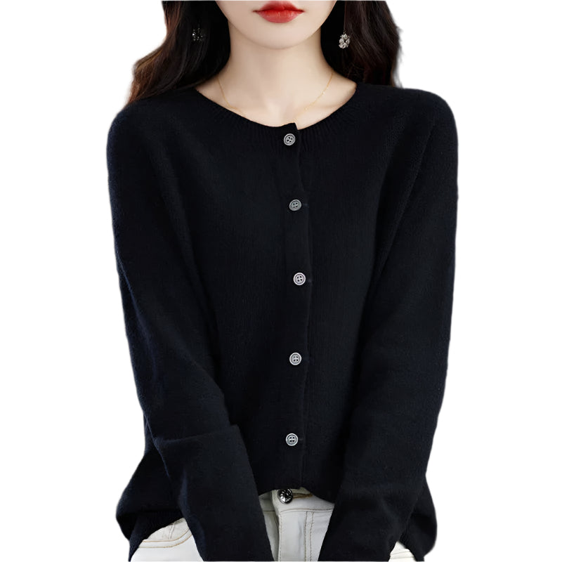 Dam Ronde Hals Varm Ullväst 0