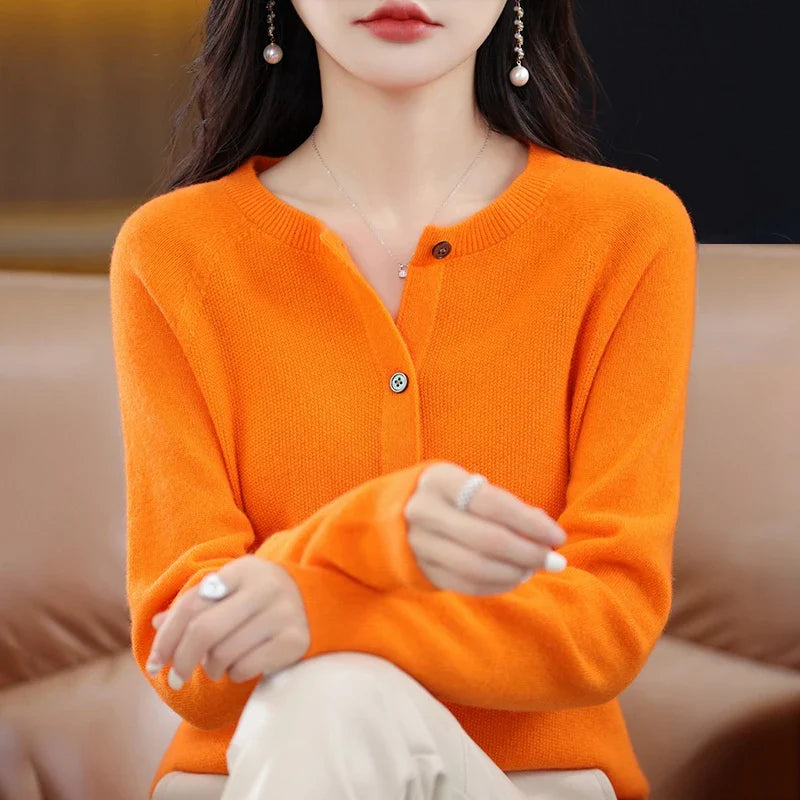 Dam Ronde Hals Varm Ullväst 16