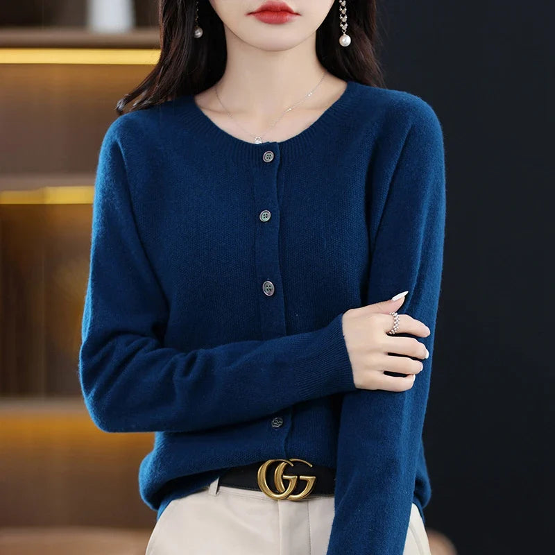 Dam Ronde Hals Varm Ullväst 7