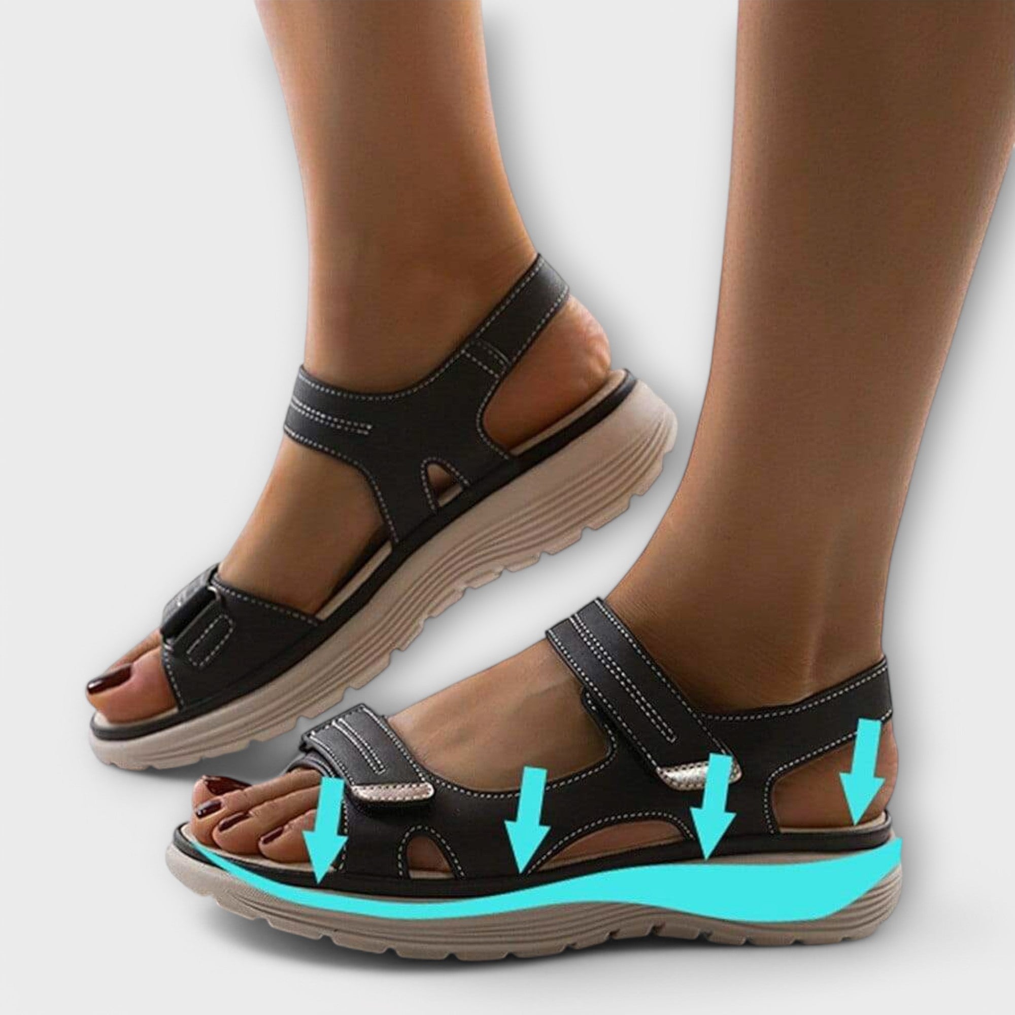 Dam Sandaler Biomekanisk Design för Komfort och Stabilitet 1