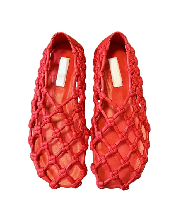 Dam Sandaler Boho Stil med Ihåligt Mönster 2