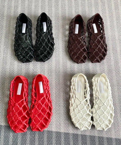 Dam Sandaler Boho Stil med Ihåligt Mönster 4