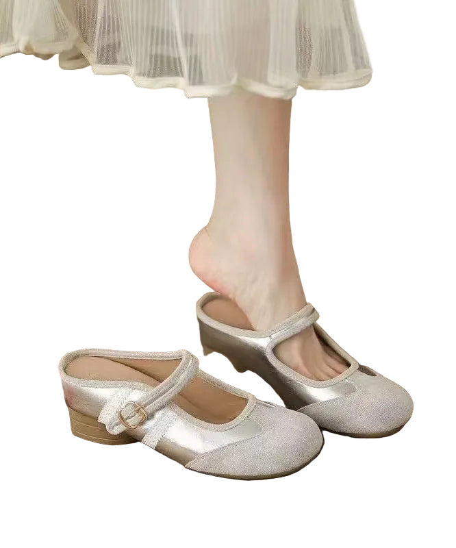 Dam Sandaler Chunky Heel med Spänne 0