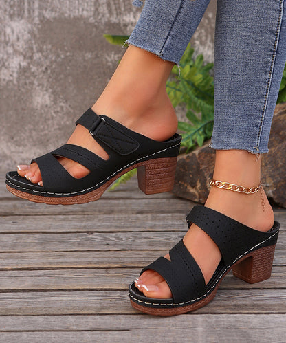 Dam Sandaler Chunky Stil med Utsnitt 1