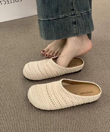 Dam Sandaler Handvävda Ihåliga 4