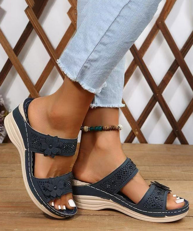 Dam Sandaler Kilklack Blommönster 4