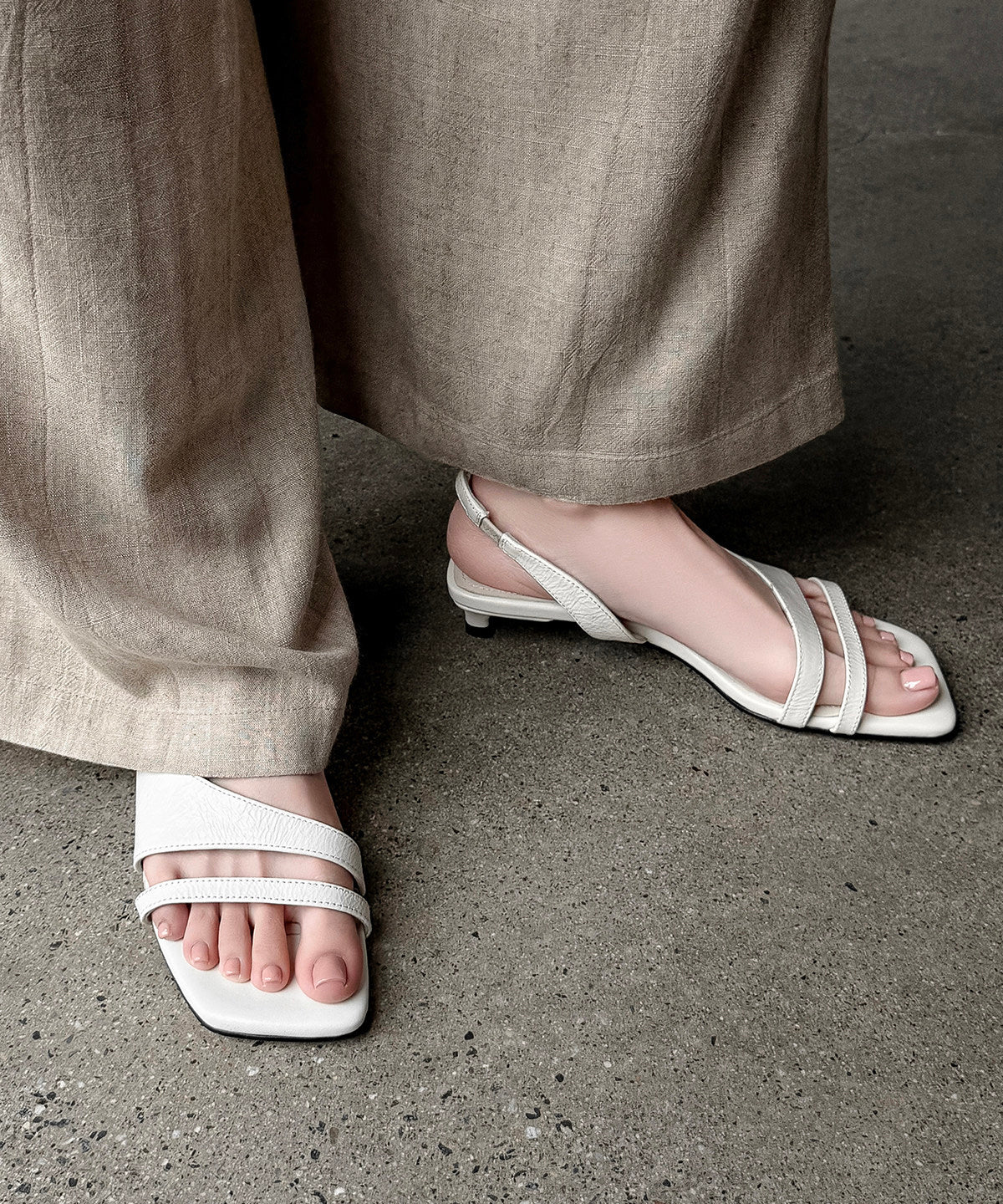 Dam Sandaler Kitten Häl Peep Toe 1