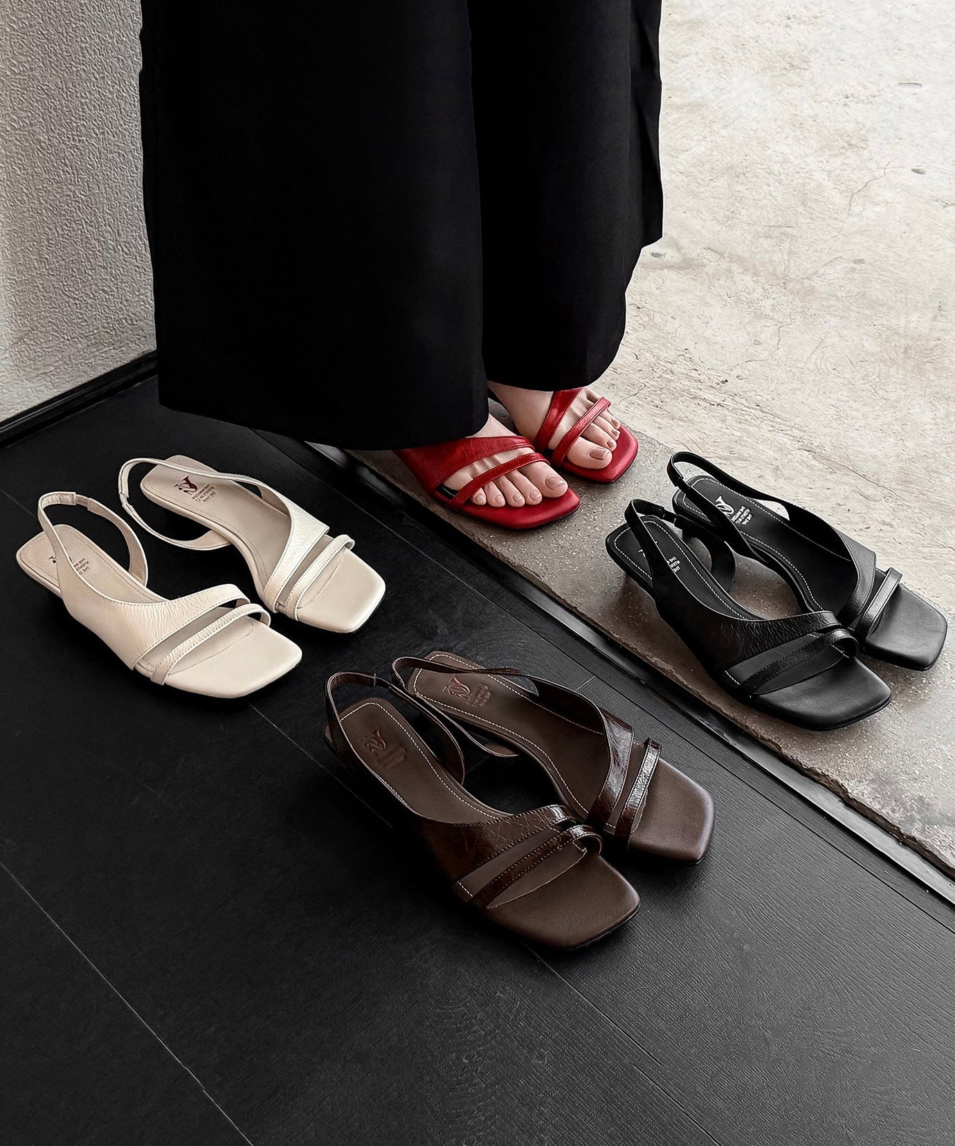 Dam Sandaler Kitten Häl Peep Toe 4