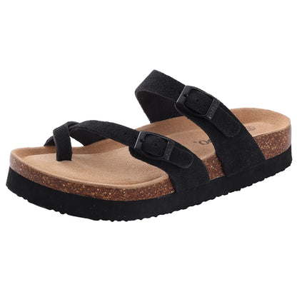 Dam Sandaler Mules med Justerbara Spännen och Kork Innersula 10
