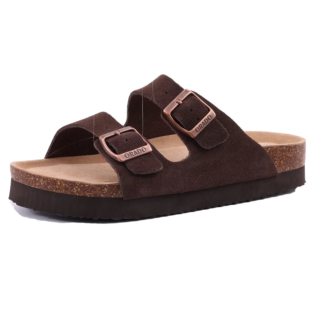 Dam Sandaler Mules med Justerbara Spännen och Kork Innersula 11
