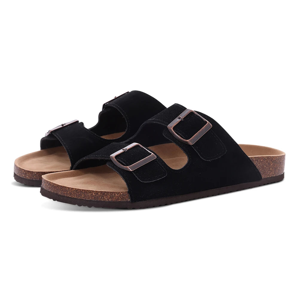 Dam Sandaler Mules med Justerbara Spännen och Kork Innersula 12