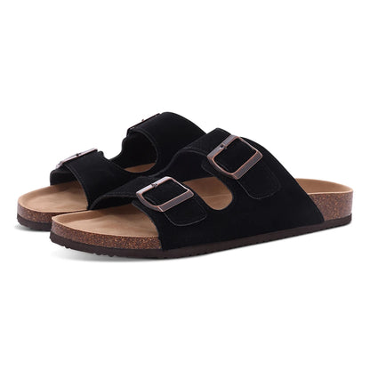 Dam Sandaler Mules med Justerbara Spännen och Kork Innersula 12