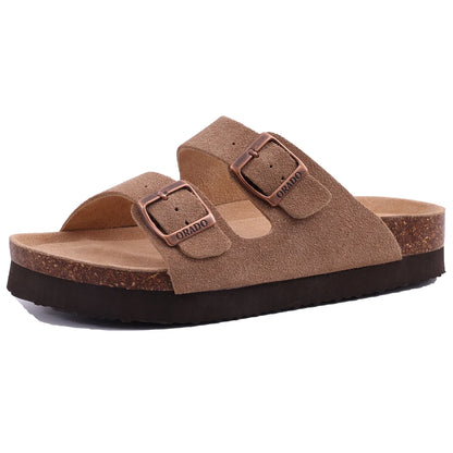 Dam Sandaler Mules med Justerbara Spännen och Kork Innersula 17
