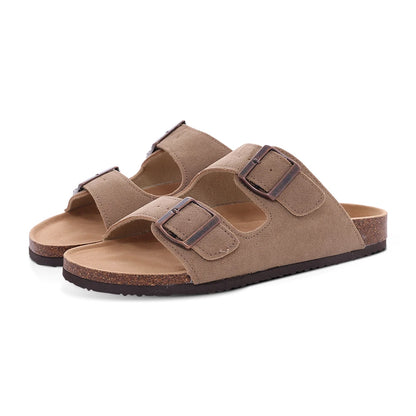 Dam Sandaler Mules med Justerbara Spännen och Kork Innersula 22