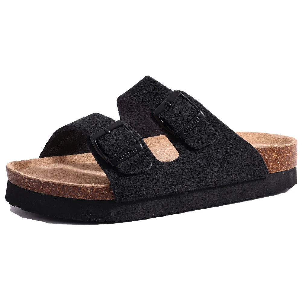 Dam Sandaler Mules med Justerbara Spännen och Kork Innersula 26