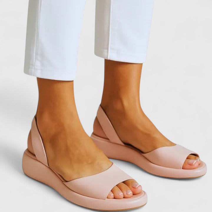Dam Sandaler Slip-On Med Stötdämpande Sula 4
