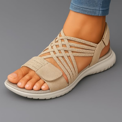 Dam Sandaler med Justerbar Rem och Rund Tåhätta 3