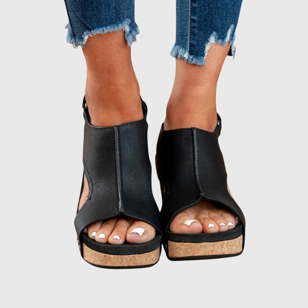 Dam Sandaler med Justerbar Spänne och Vadderad Innersula 4
