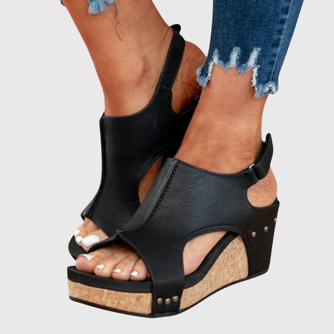 Dam Sandaler med Justerbar Spänne och Vadderad Innersula 5