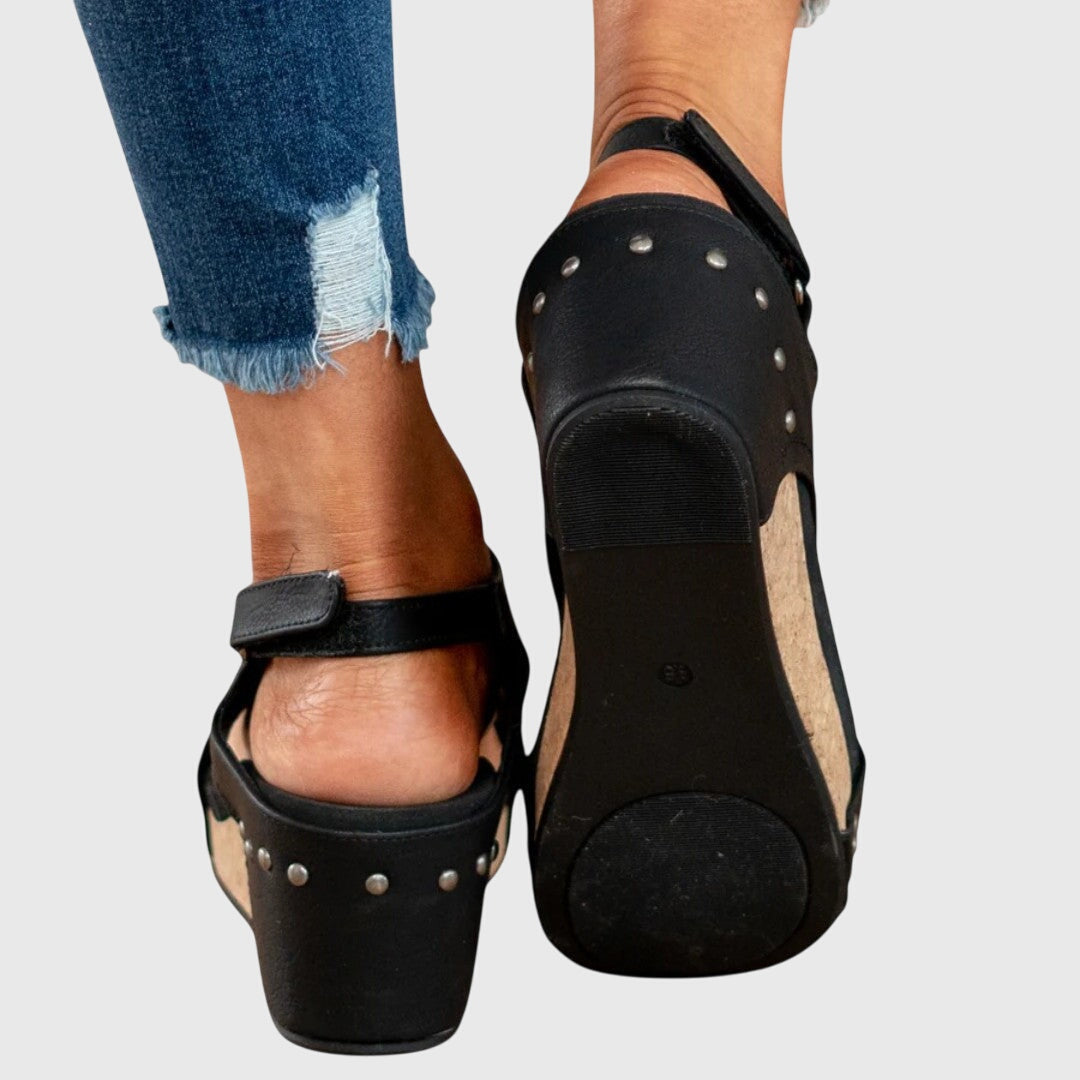 Dam Sandaler med Justerbar Spänne och Vadderad Innersula 7
