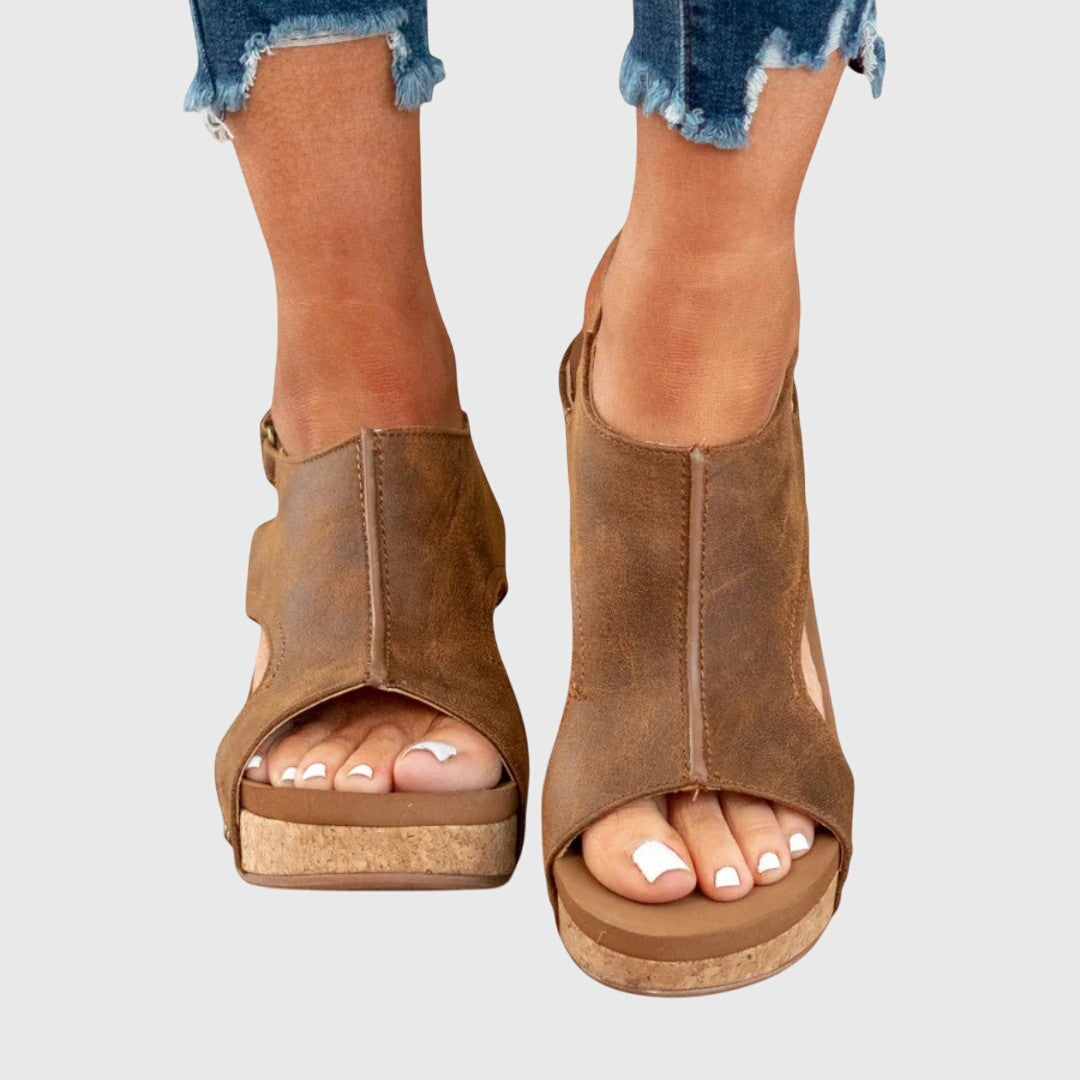Dam Sandaler med Justerbar Spänne och Vadderad Innersula 8