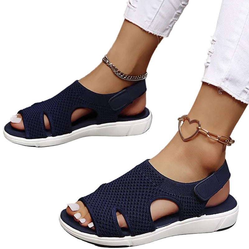 Dam Sandaler med Kardborreband 0