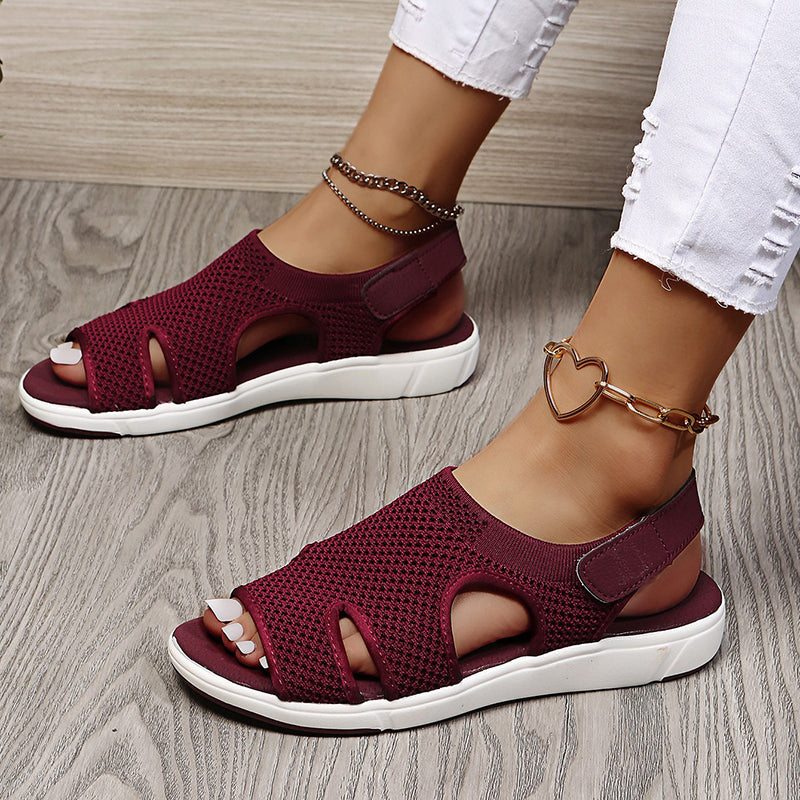 Dam Sandaler med Kardborreband 12