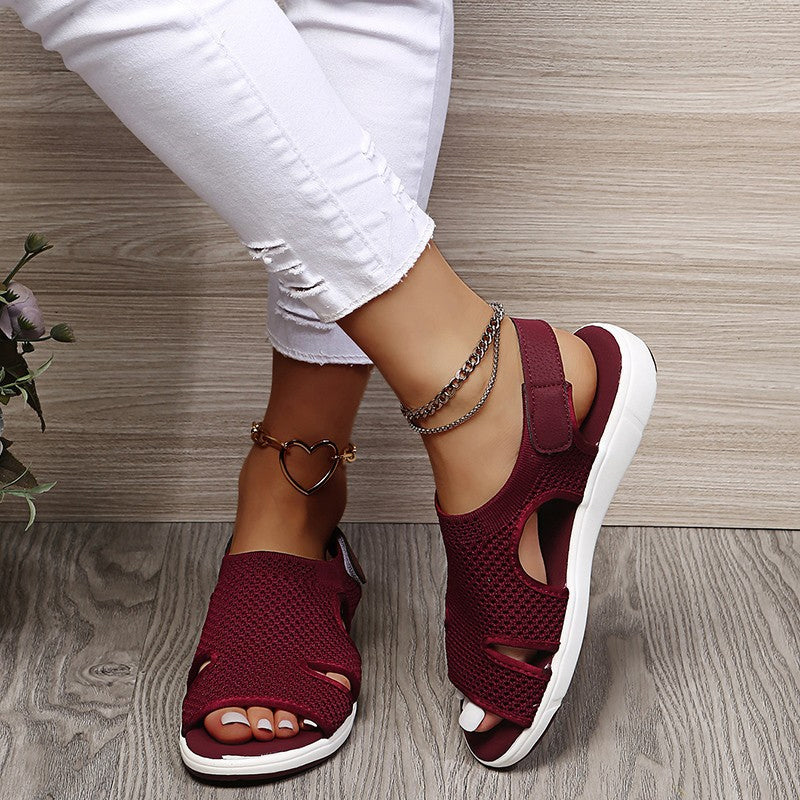 Dam Sandaler med Kardborreband 4