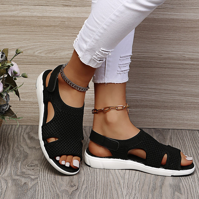 Dam Sandaler med Kardborreband 5