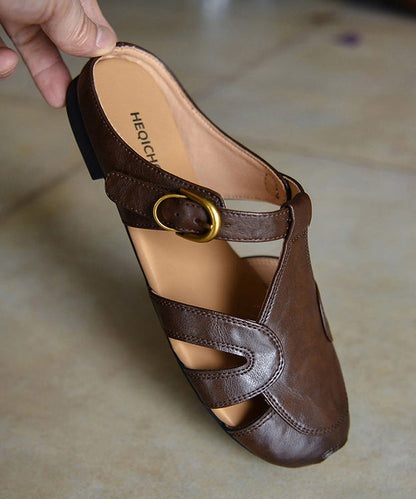 Dam Sandaler med Utskurna Detaljer 4
