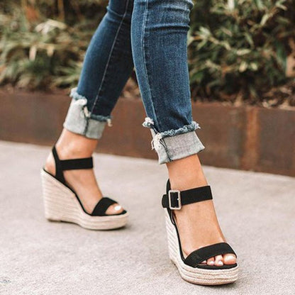Dam Sandaletter Med Kilklack Chic Design 1