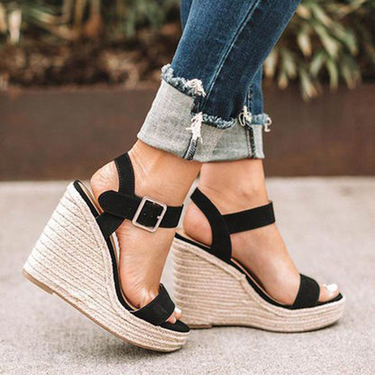 Dam Sandaletter Med Kilklack Chic Design 2