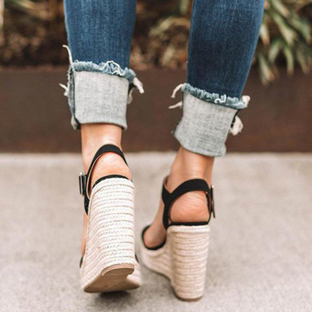 Dam Sandaletter Med Kilklack Chic Design 3