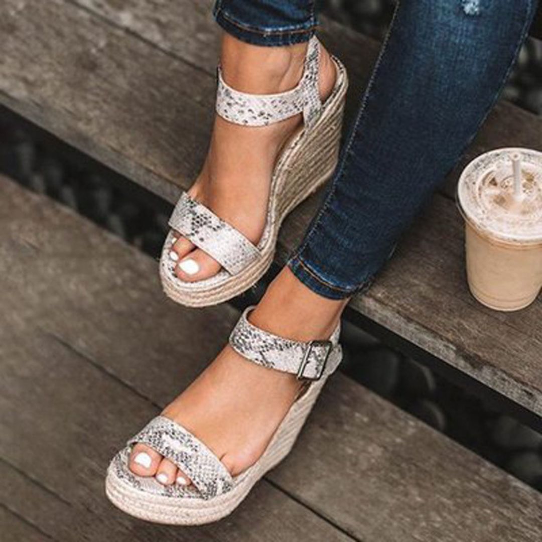 Dam Sandaletter Med Kilklack Chic Design 5
