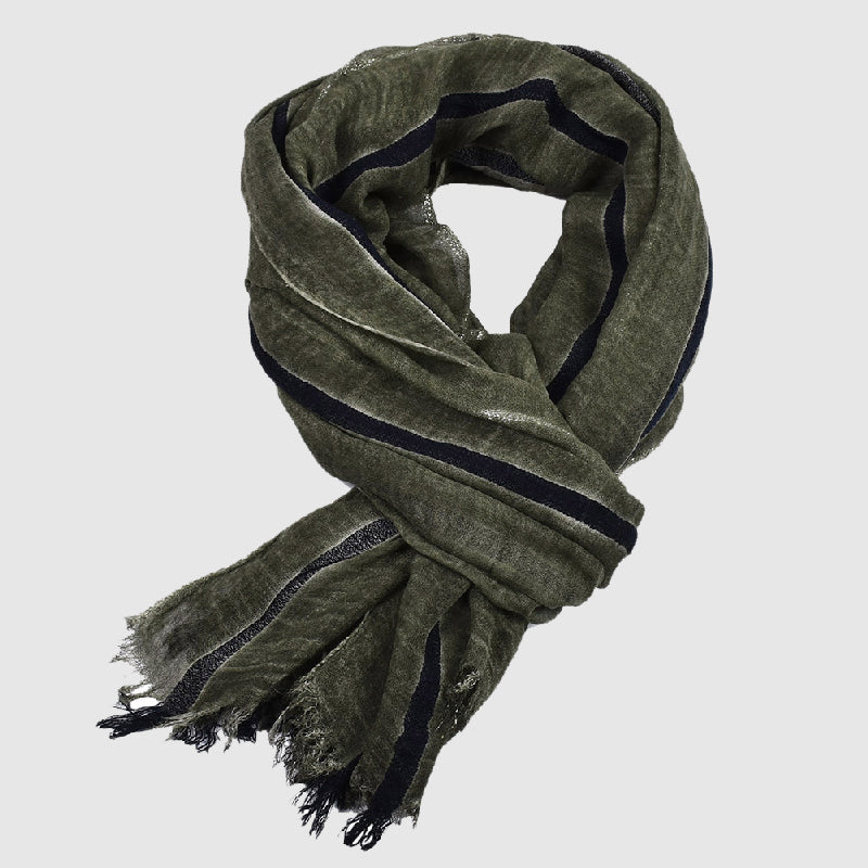 Dam Sjal med Guldtrådar och Ränder, Modern Halsduk för Vardags- och Festlook 3