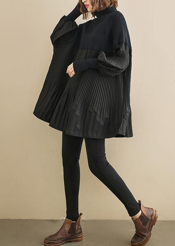 Dam Skjorta Oversize Hög Hals för Avslappnad Look 3