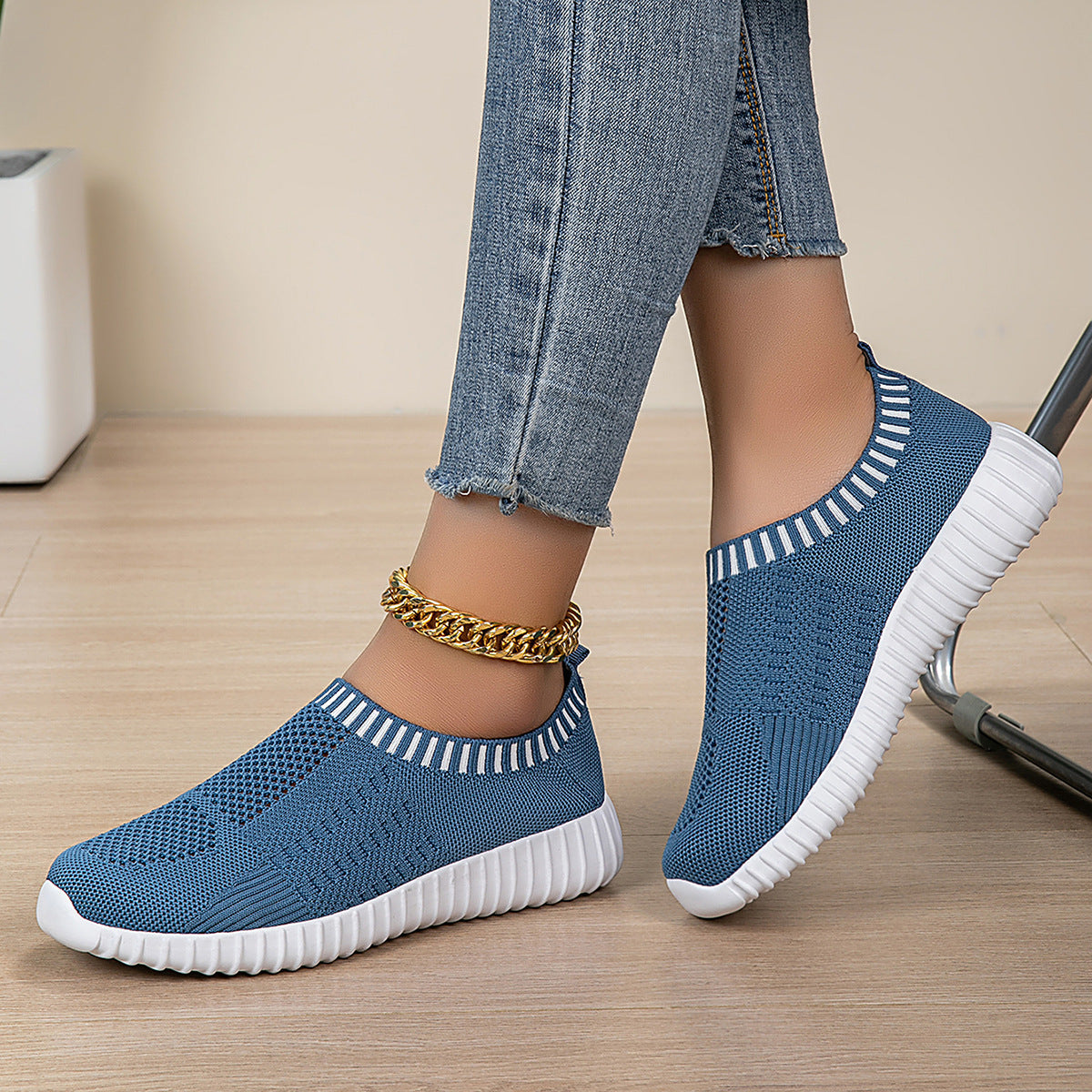 Dam Skor Sneakers Slip-On Flexibla för Aktiv Vardag 3