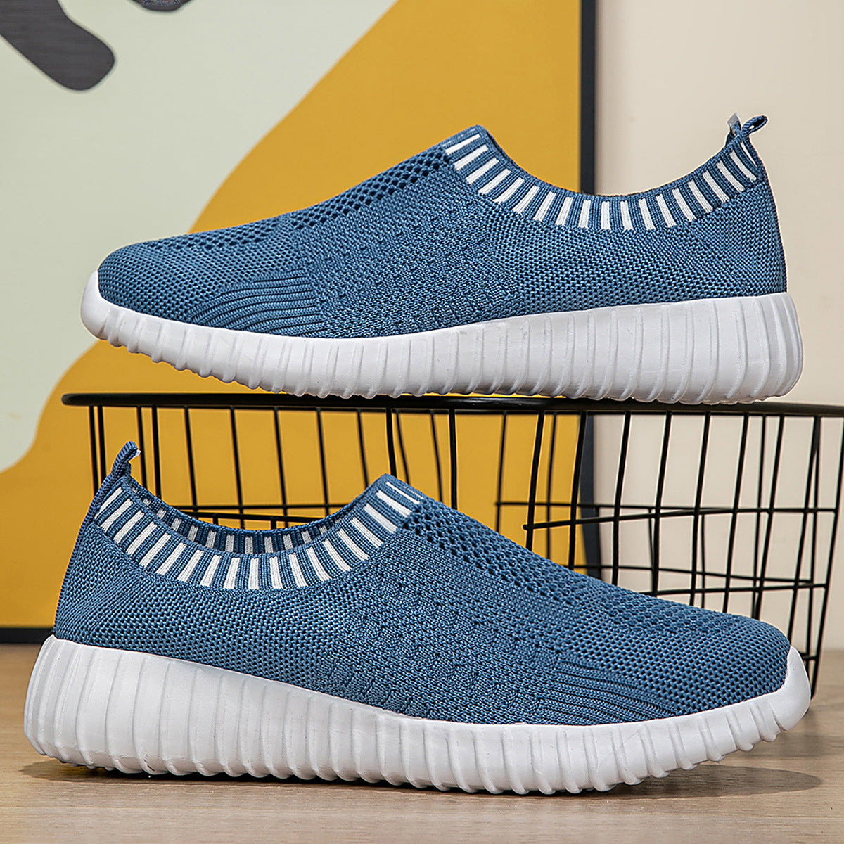Dam Skor Sneakers Slip-On Flexibla för Aktiv Vardag 4
