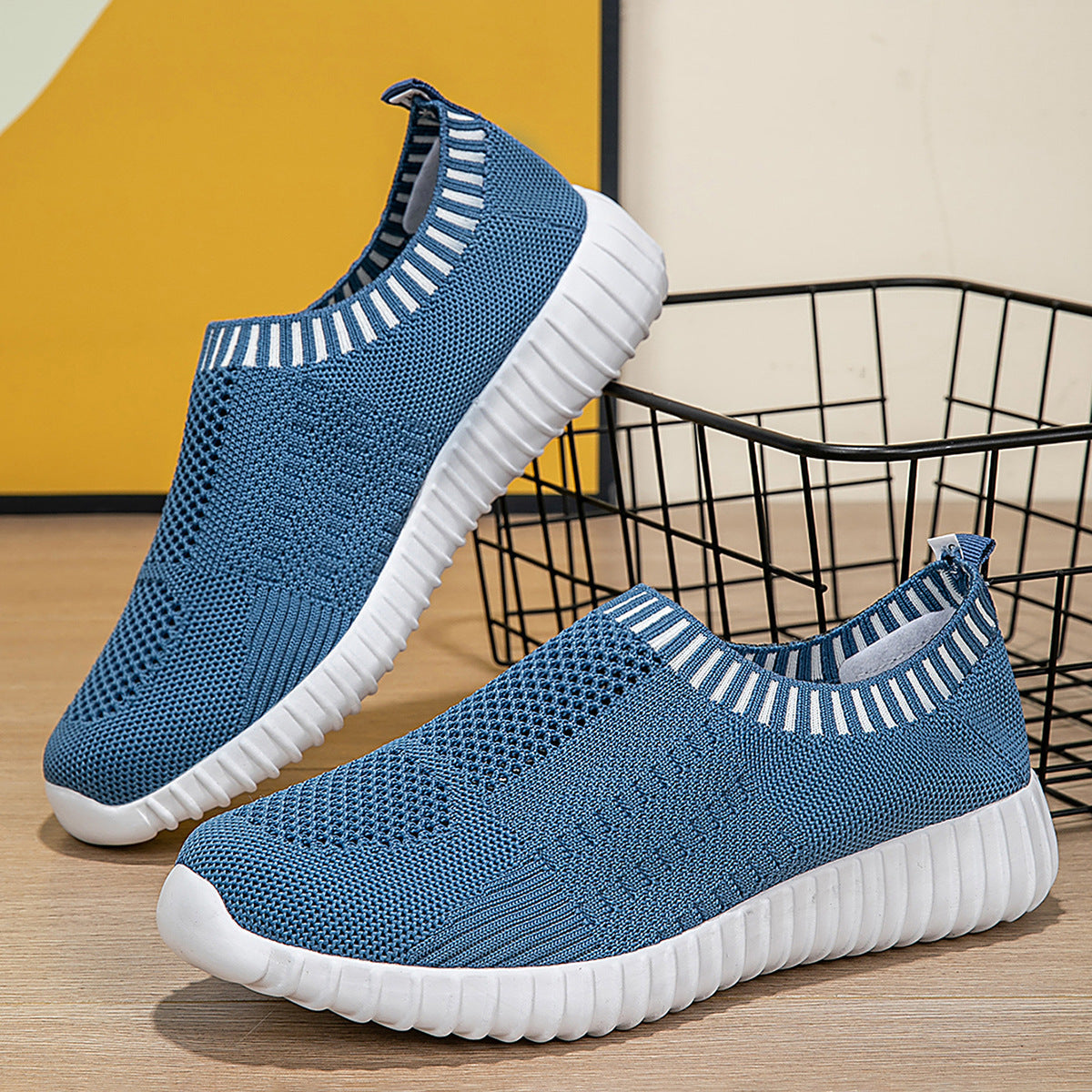Dam Skor Sneakers Slip-On Flexibla för Aktiv Vardag 6