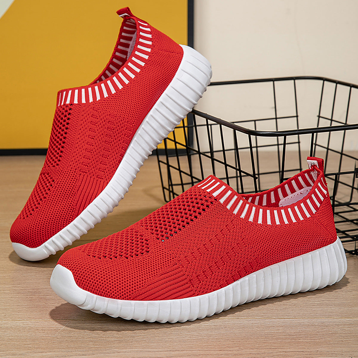 Dam Skor Sneakers Slip-On Flexibla för Aktiv Vardag 7
