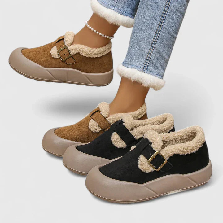 Dam Slip-On Skor med Spänne för Vår och Sommar 4