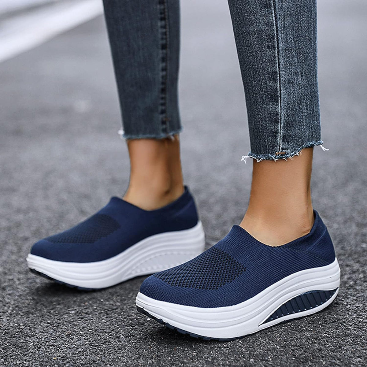 Dam Sneakers Flip Flop Orthopedisk Sula Komfort Skor 6