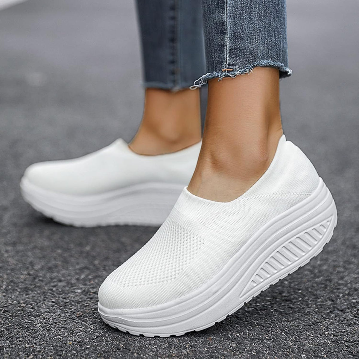 Dam Sneakers Flip Flop Orthopedisk Sula Komfort Skor 7