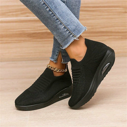 Dam Sneakers Instap Mesh Design med Luft Häl för Aktiv Livsstil 2