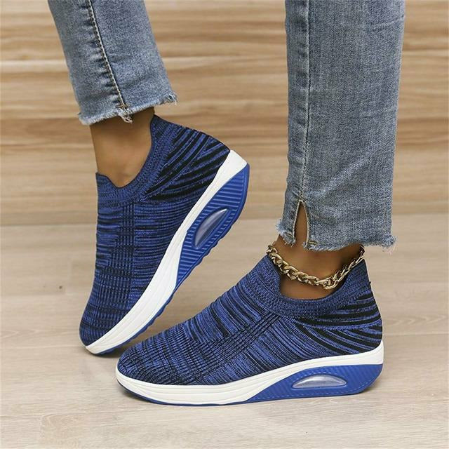 Dam Sneakers Instap Mesh Design med Luft Häl för Aktiv Livsstil 3